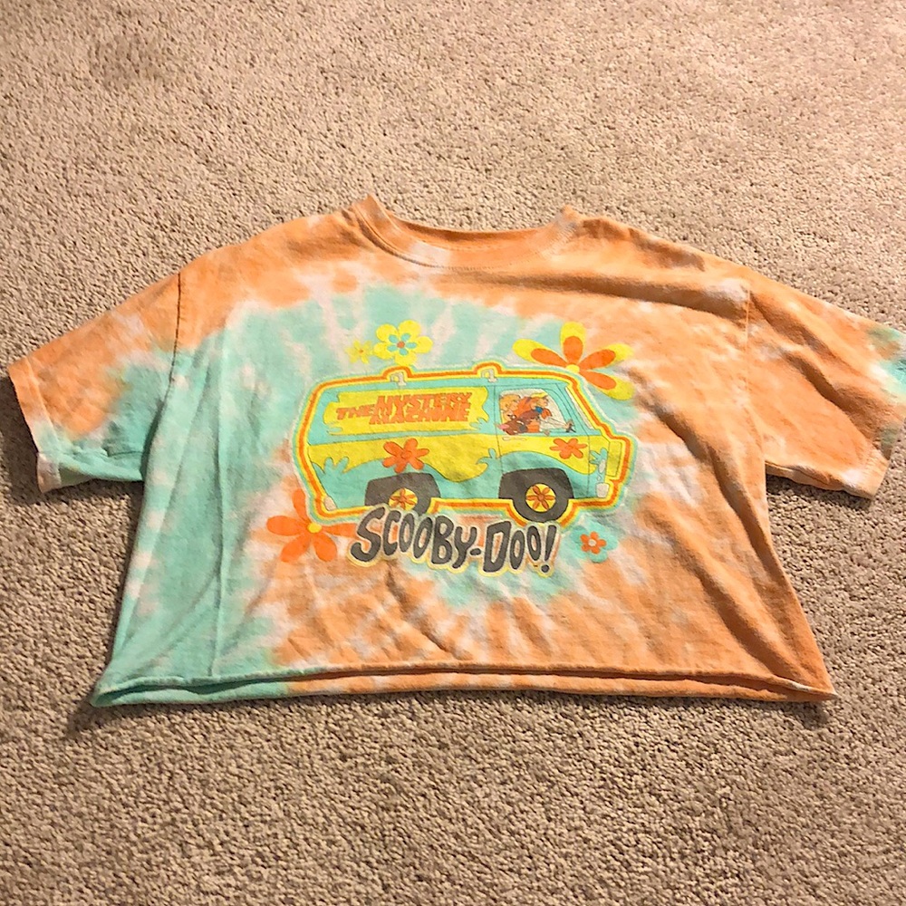 Tie dye scooby doo crop top